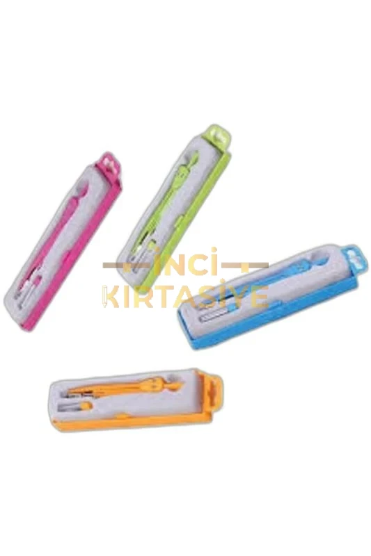 PUTİ RENKLİ METAL PERGEL SETİ