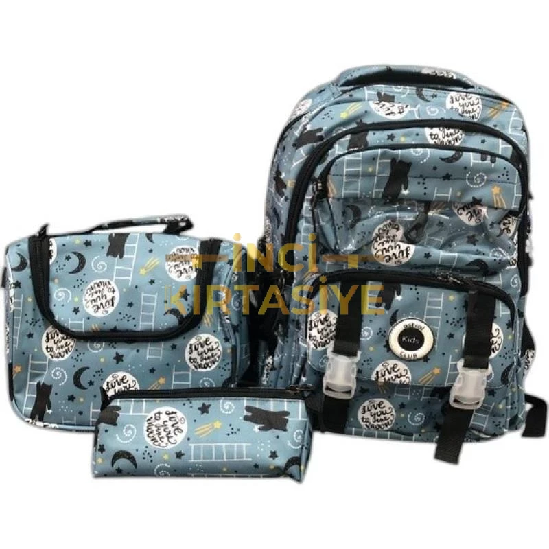ASTRAL PERFECT 3'LÜ İLKOKUL ÇANTASI ERKEK