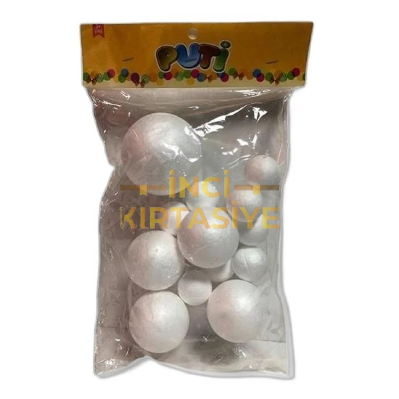 PUTİ KARIŞIK KÖPÜK TOP- 6,5CM AD.-5CM 4AD.-3CM 8AD.