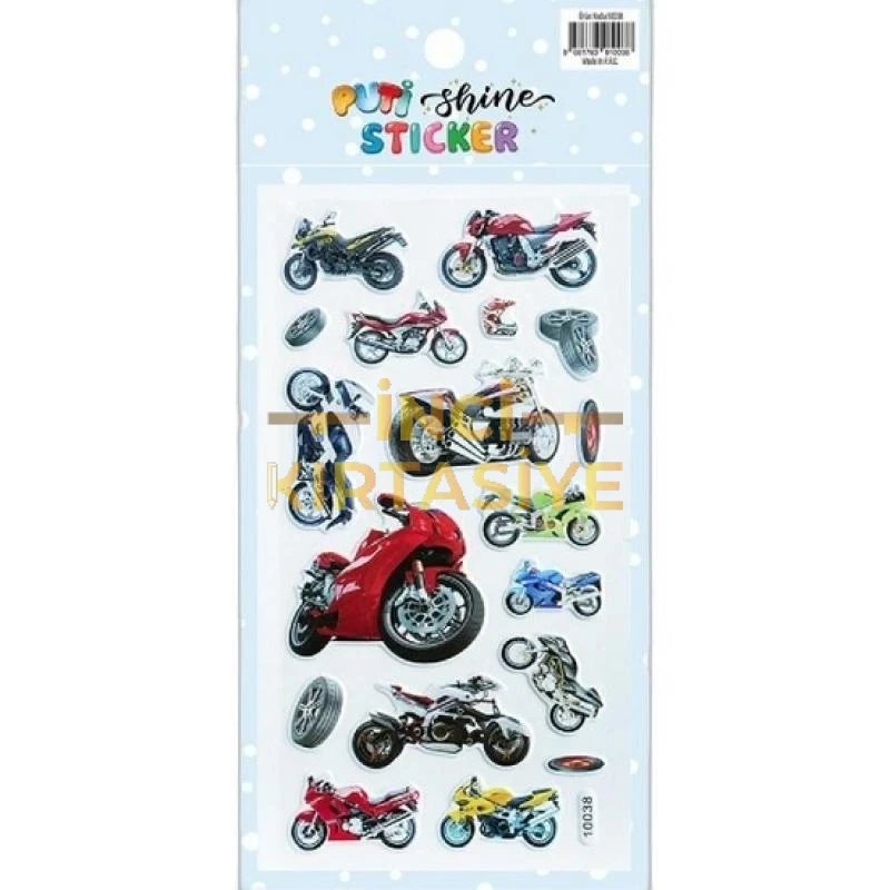 PUTİ SHINE STICKER-MOTORSİKLET