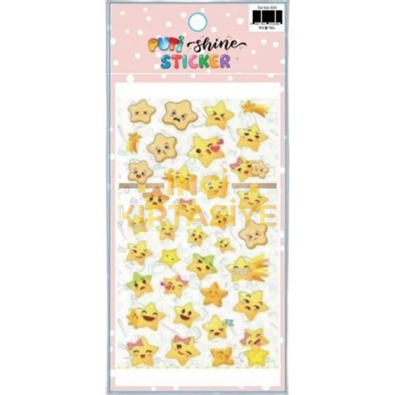 PUTİ SHINE STICKER - YILDIZ GÜLEN YÜZLER