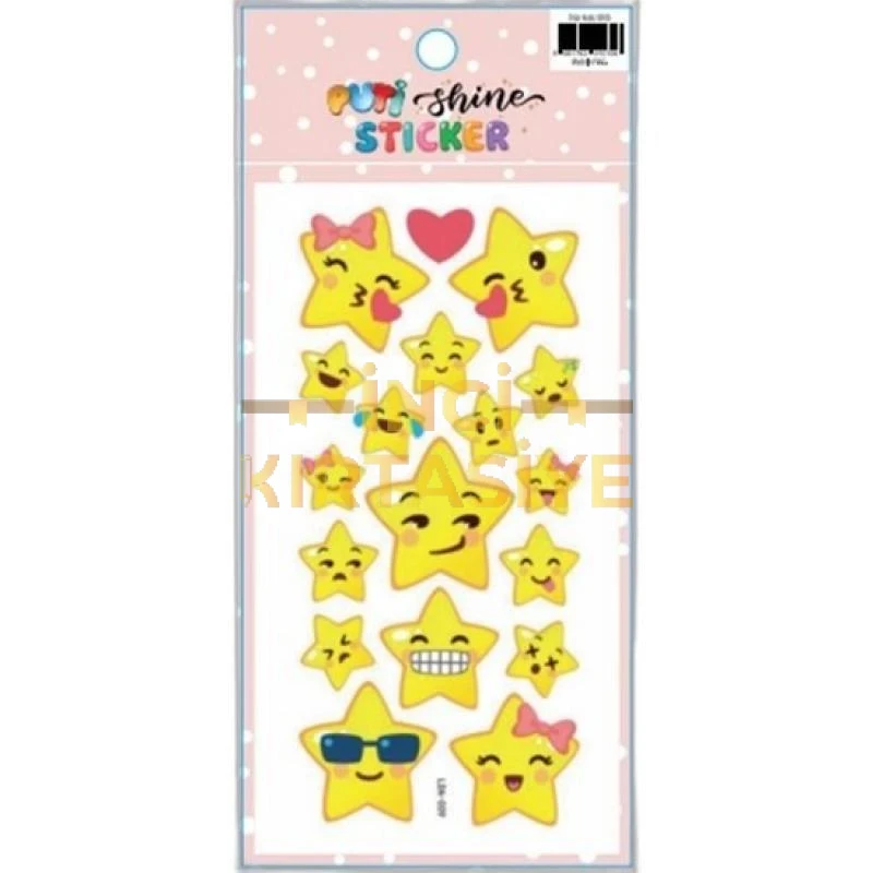 PUTİ SHINE STICKER - YILDIZ GÜLEN YÜZLER 2