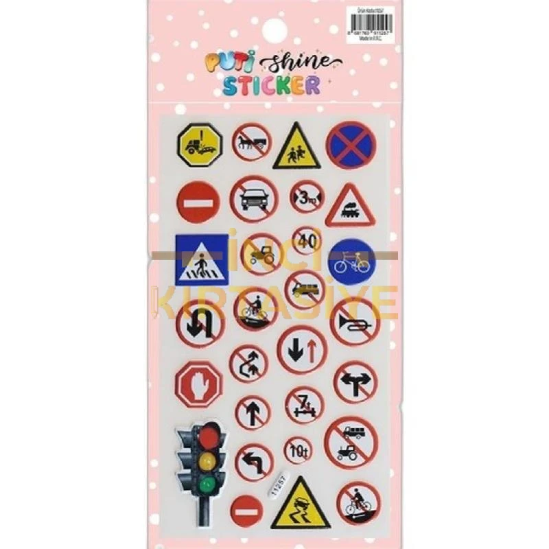 PUTİ SHINE STICKER-TRAFİK İŞARETLERİ