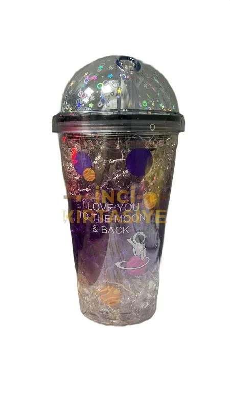 PUTİ 450ML PİPETLİ BARDAK BUZLU GALAXY SERİSİ