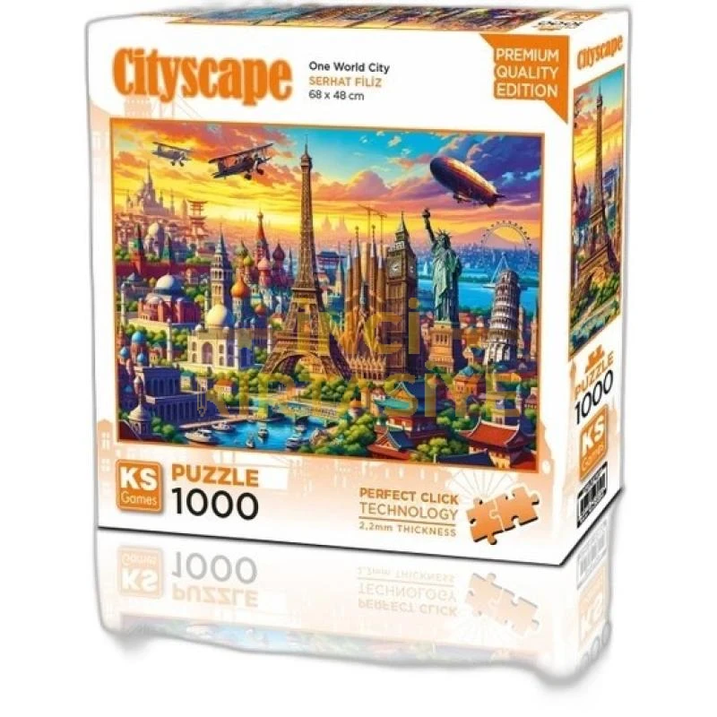 KS GAMES 1000 PARÇA YAPBOZ ONE WORLD CITY