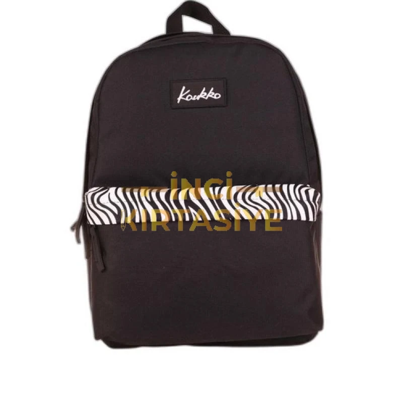 KAUKKO BASIC COLORS SIRT CANTASI (SIYAH ZEBRA) K1626
