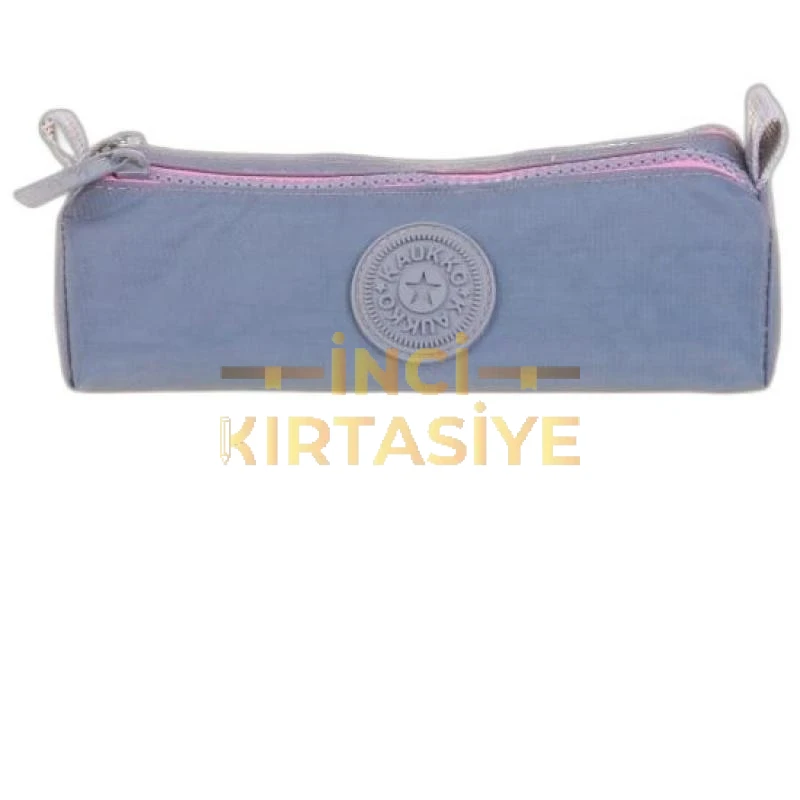 KAUKKO TRIANGLE DUAL CRAZY KALEM ÇANTASI (GREY)
