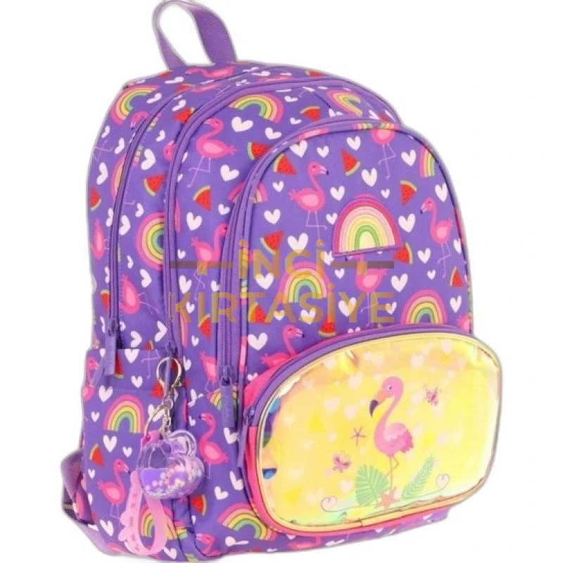 KAUKKO KIDS SIRT ÇANTASI CHEERFUL FLAMINGO