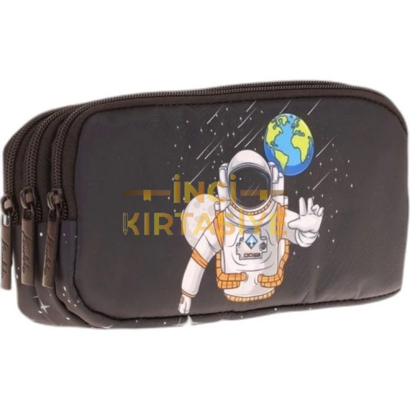 KAUKKO KIDS 3 BÖLMELİ KALEM ÇANTASI(TOYS ASTRONAUT