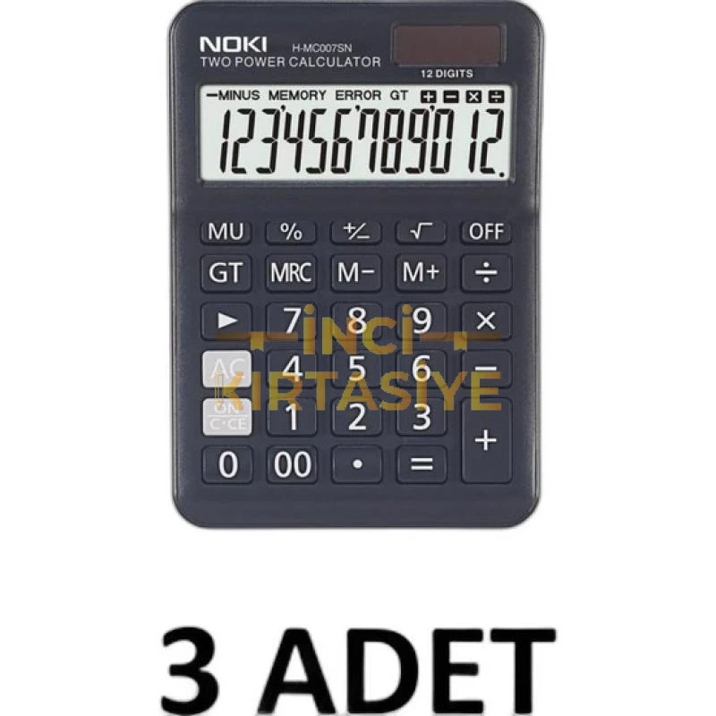 NOKİ HESAP MAKİNESİ SİYAH H-MC007SN
