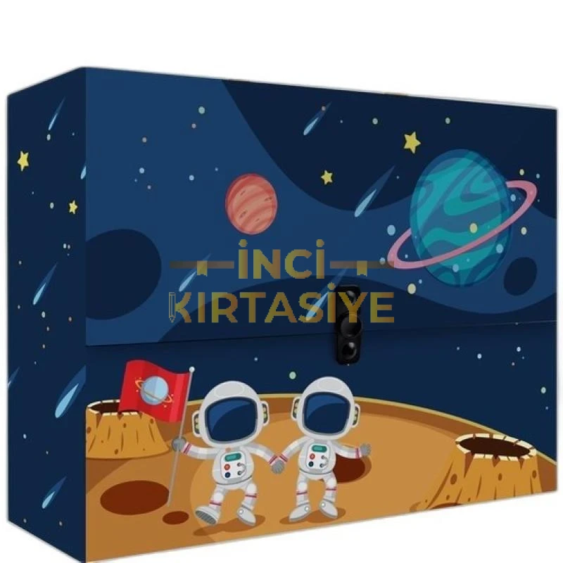 NOKİ KUTU KLASÖR DESENLİ KULPLU ÇANTA