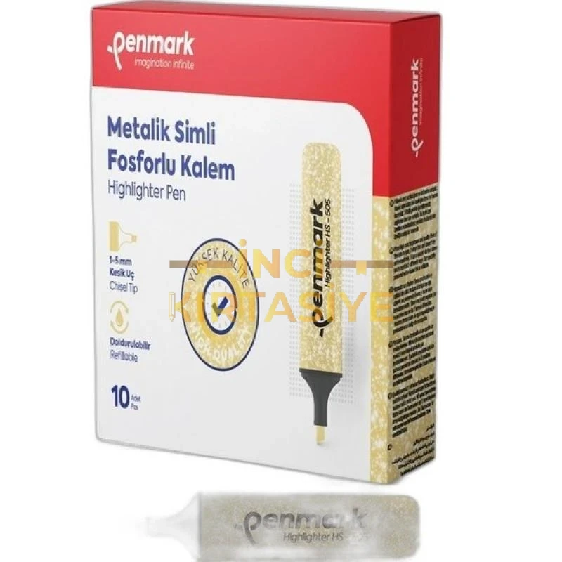 PENMARK DOLDURULABİLİR SİMLİ METALİK İŞARETLEME KALEMİ ALTIN