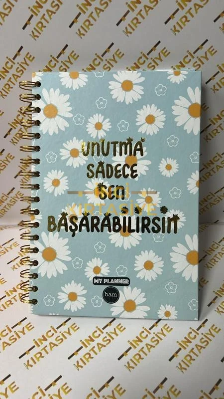 BAM TASARIMLI KONUŞAN AJANDA UNUTM ASADECE SEN BAŞARABİLİRSİN