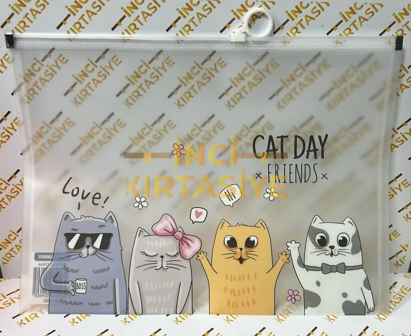 BAM CAT DAY FRİENDS KEDİ TASARIMLI DOSYA