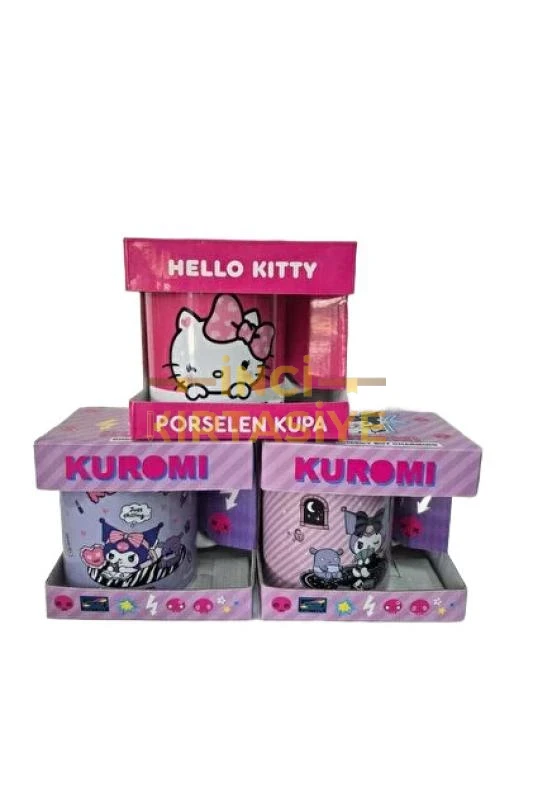 HELLO KİTTY & KUROMİ PORSELEN KUPA