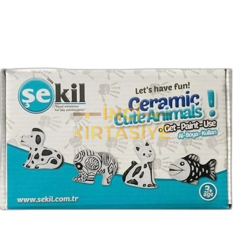 ŞEKİL SERAMİK CUTE ANİMALS BOYAMA SETİ