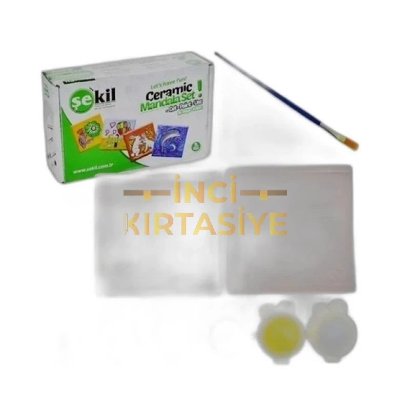 ŞEKİL SERAMİK MANDALA BOYAMA SETİ