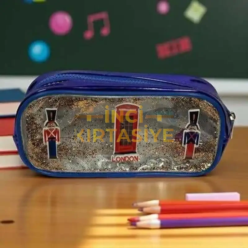 4NİO DESENLİ ŞEFFAF KALEMLİK