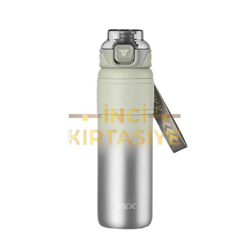 TKK 900 ML ÇELİK TERMOS GRİ YEŞİL