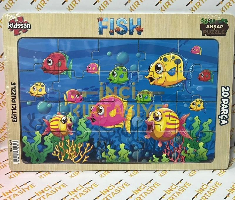 BALIK 20 PARÇA AHŞAP YAPBOZ