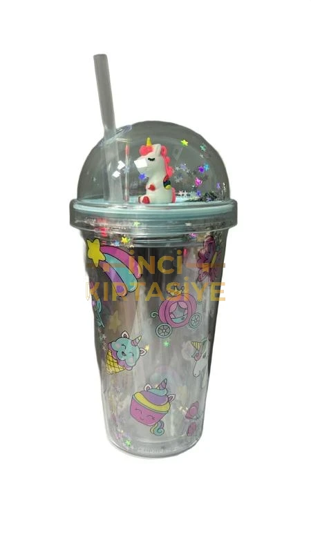 VAGONLİFE 450 ML UNİCORN PİPETLİ BARDAK