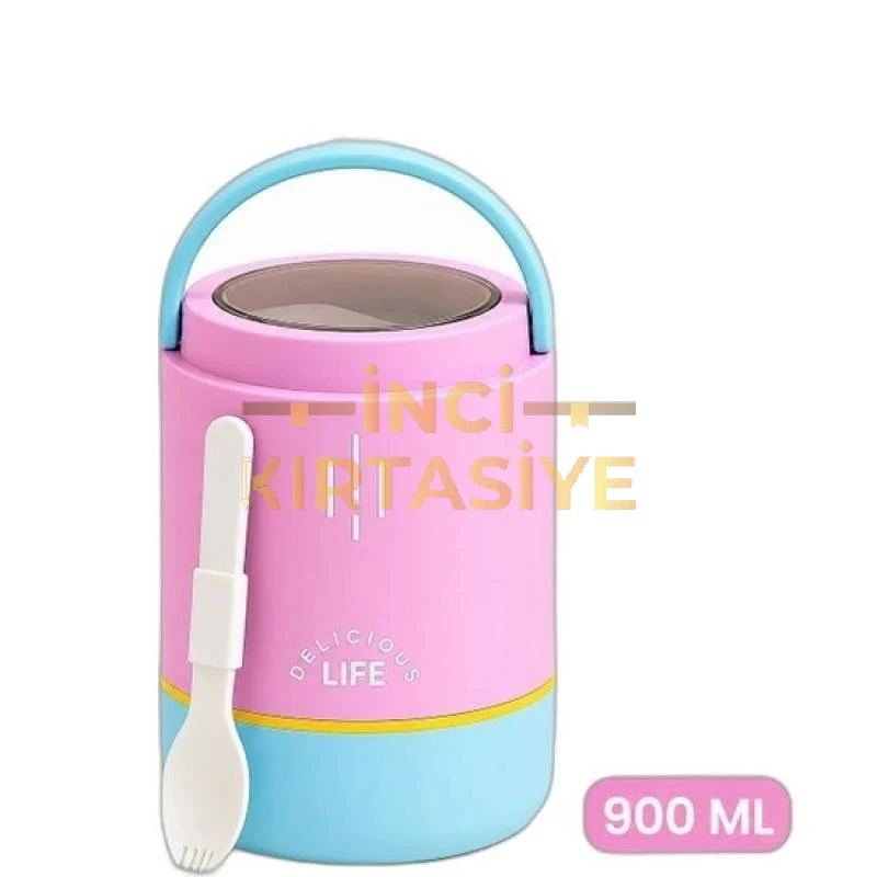 VAGONLİFE YUVARLAK MOR ÜÇ BÖLMELİ BESLENME KABI 900ML