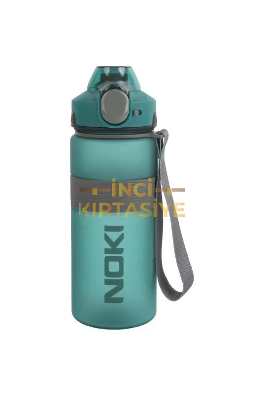 NOKİ SU MATARASI TRİTAN AUTO KAPAK SOFT TOUCH SİLİKON BANTLI ASKILI 1000 ML KIRMIZI