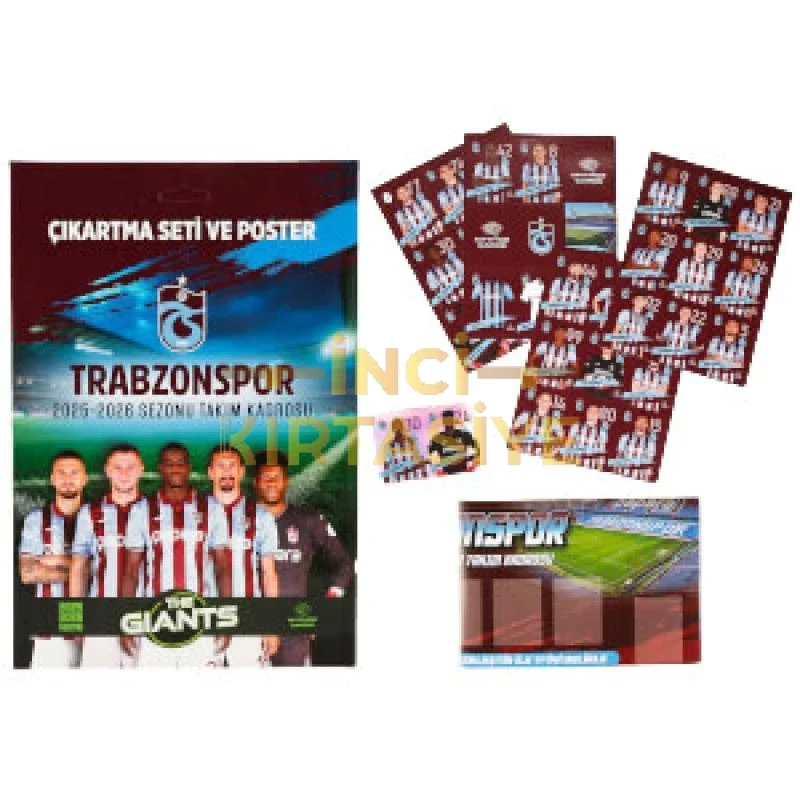 TRABZONSPOR THE GİANTS ÇIKARTMA SETİ VE POSTER 2025-2026