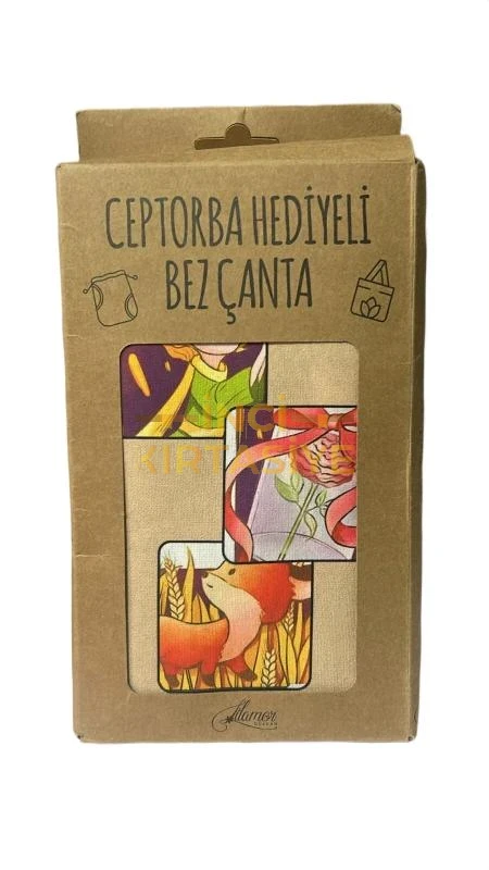 LİLAMOR TİLKİ CEP TORBA HEDİYELİ BEZ ÇANTA