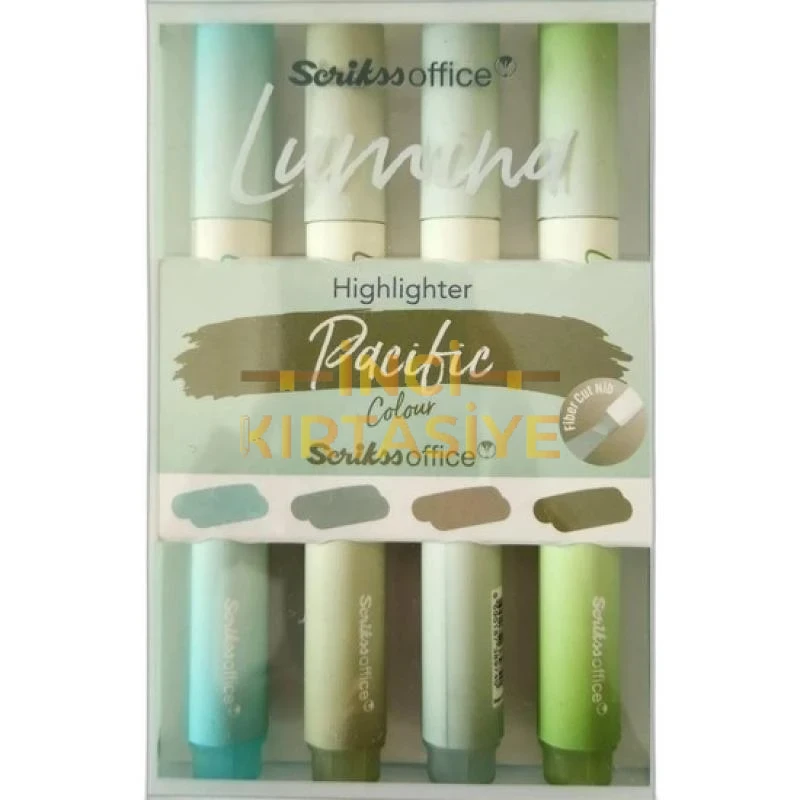LUMINA İŞARETLEME KALEMİ PACİFİC DÖRTLÜ SET