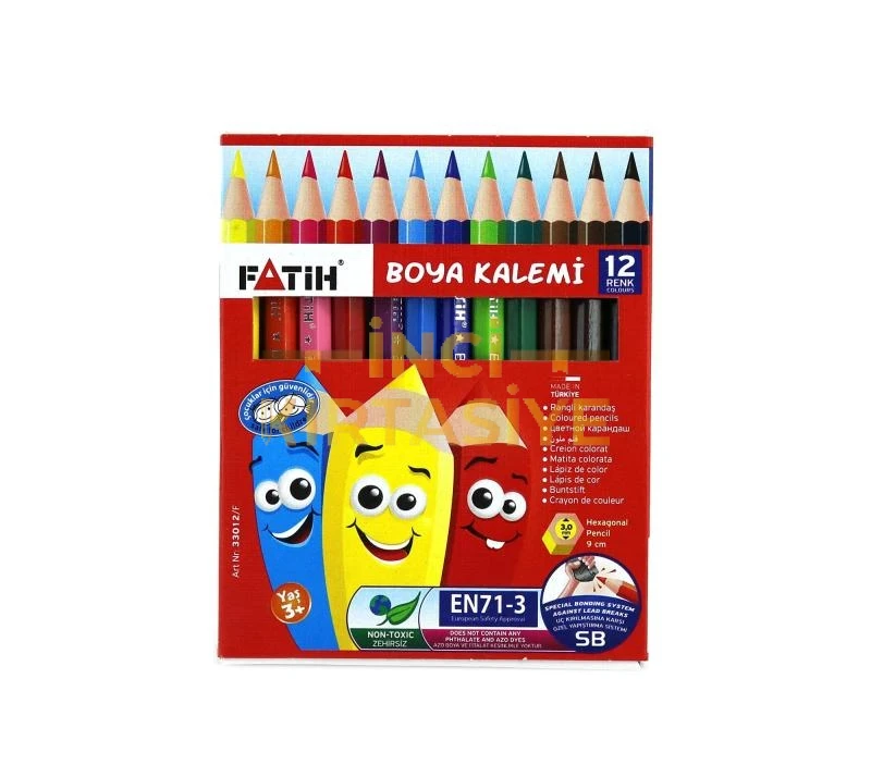 FATİH KURUBOYA 12 RENK YARIM BOY