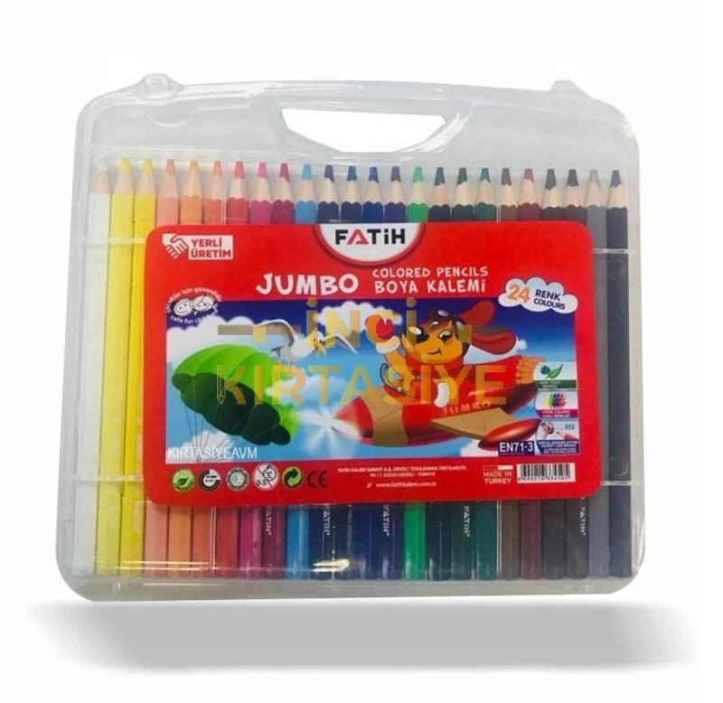 FATIH JUMBO KURUBOYA 24 RENK ÇANTALI KING SIZE