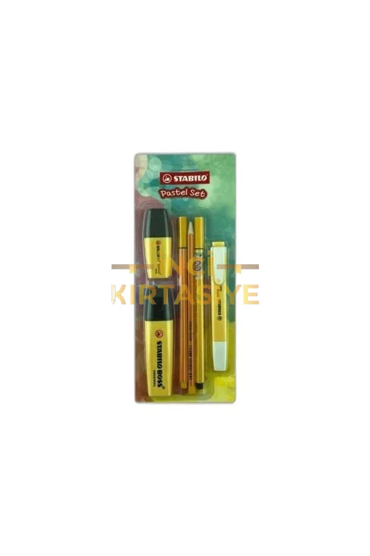 STABILO TEK RENK PASTEL SET 6'LI - SARI YENİ