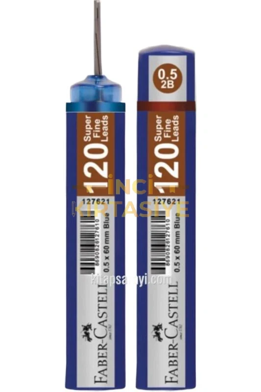 FABER CASTELL GRİP 0.5 2B 60 MM MİN 120 Lİ MAVİ