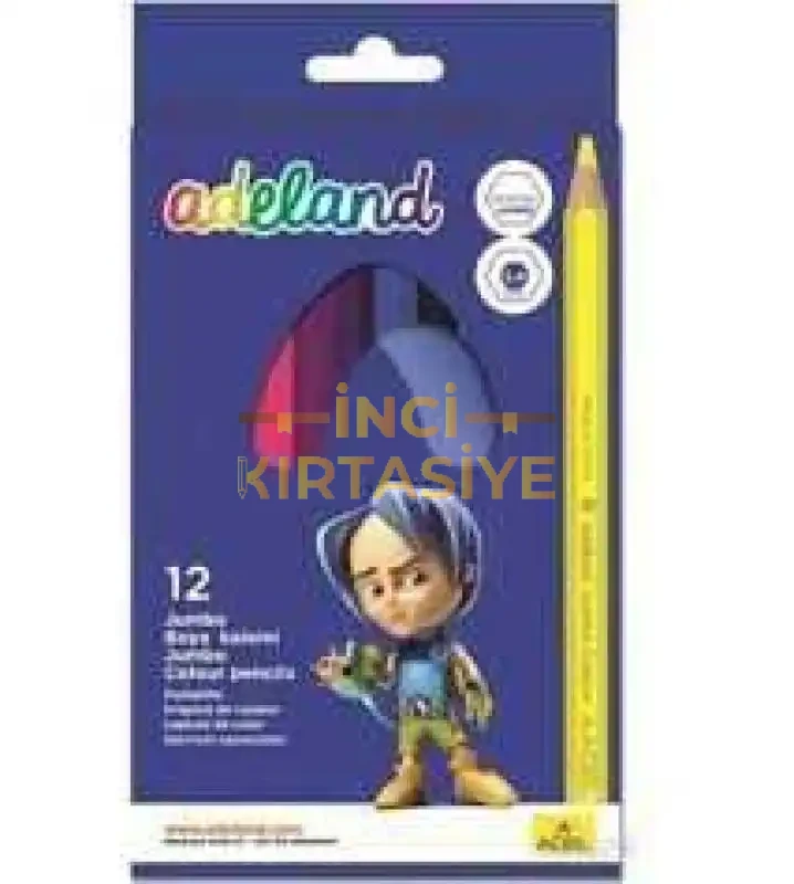 ADELAND 12Lİ JUMBO KURUBOYA KALEMİ