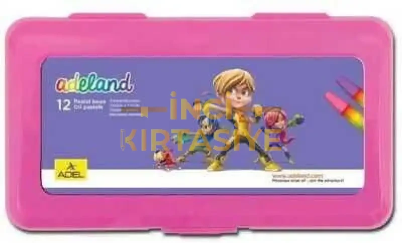 ADELAND 12 RENK KUTU PASTEL BOYA PEMBE