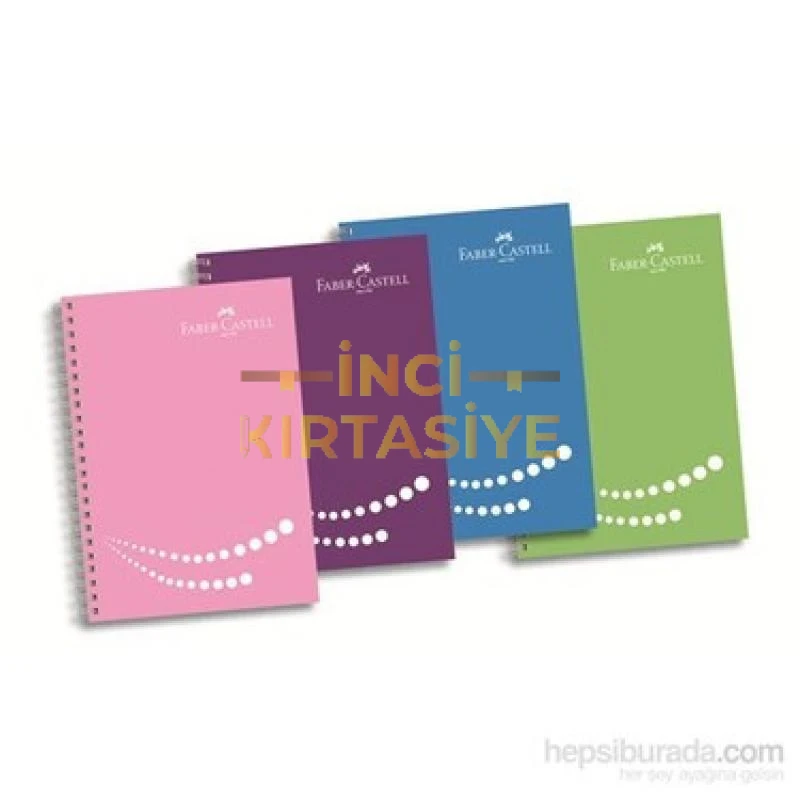 FABER-CASTELL PP 4 BLM RENKLİ 200 ÇİZGİLİ DEFTER