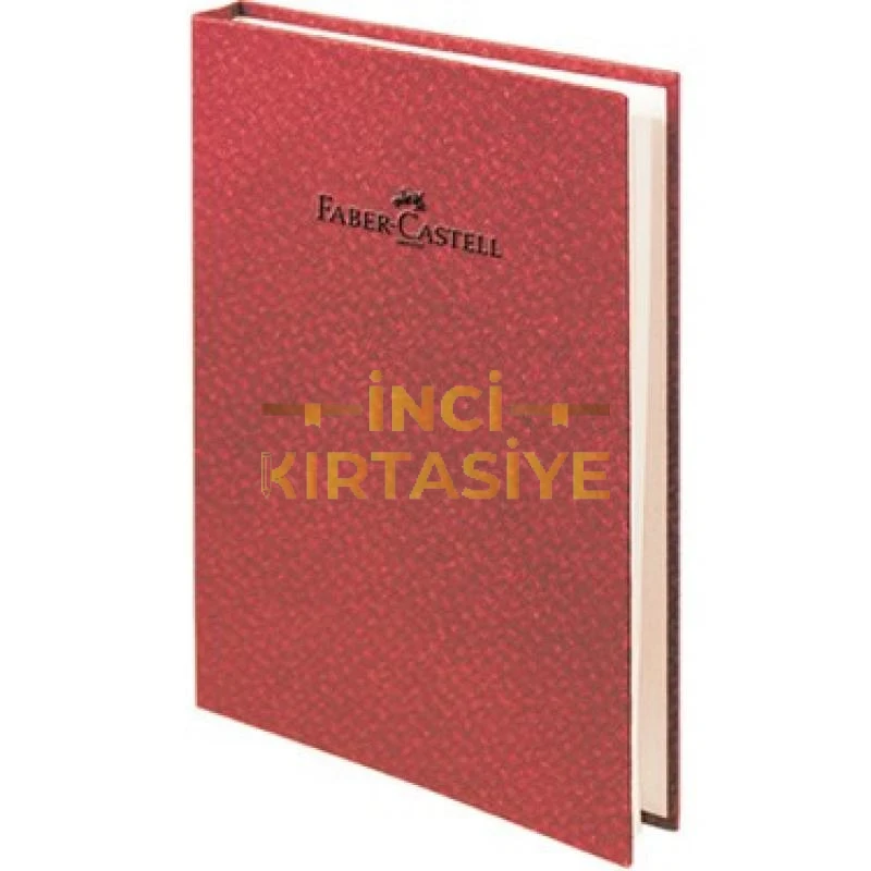 FABER-CASTELL BAMBU SERİSİ A5 GİZLİ SPİRALLİ ÇİZGİSİZ KOYU KIRMIZI, 140 YAPRAK