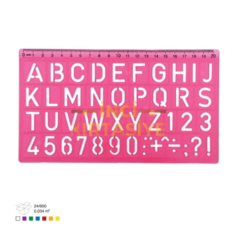 ARK ÜNİVERSAL HARF ŞABLONU