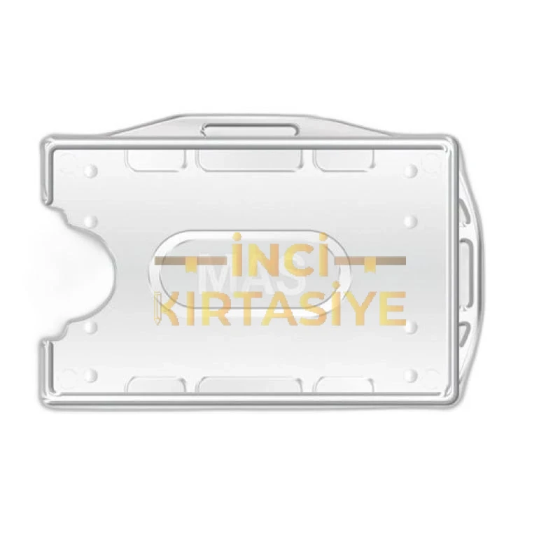 MAS PLASTİK KART MUHAFAZA ÇİFT YÜZ 54X86 ŞEFFAF