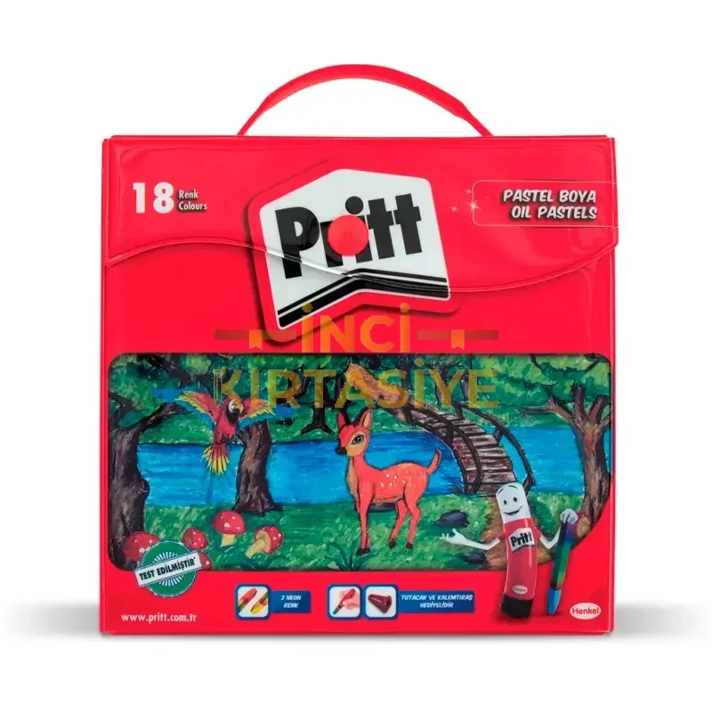 PRİTT 18 RENK ÇANTALI PASTEL BOYA