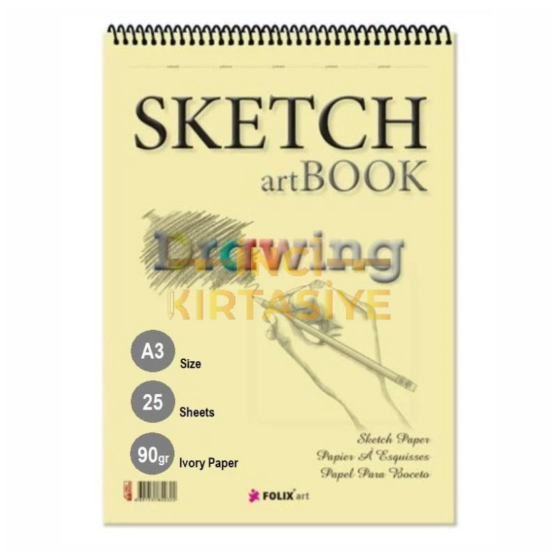 FOLİX ART SKETCHBOOK IVORY A3 ÇİZİM VE ESKİZ DEF.