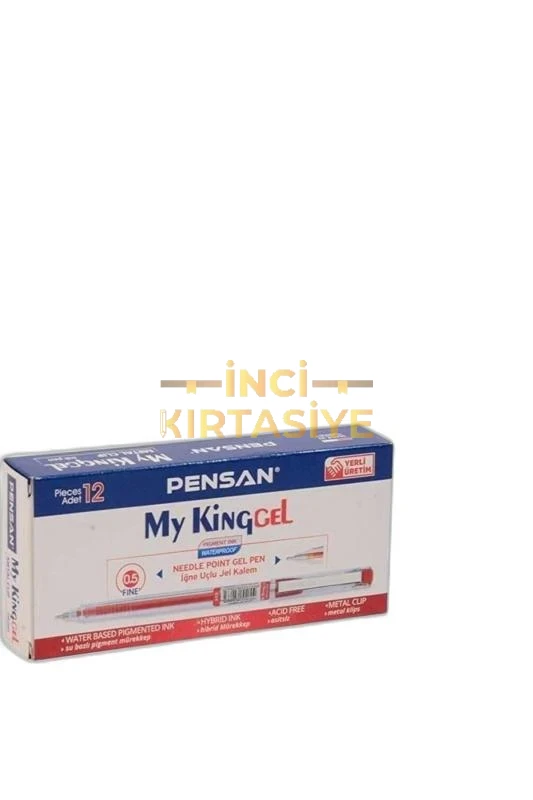 PENSAN 6405 MY-KING JEL METAL KLİPS KLM KIRMIZ 0,5