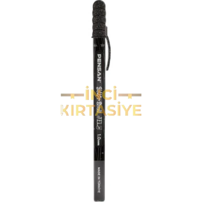 PENSAN JELY GLİTTER 1.0 MM GEL PEN SİYAH