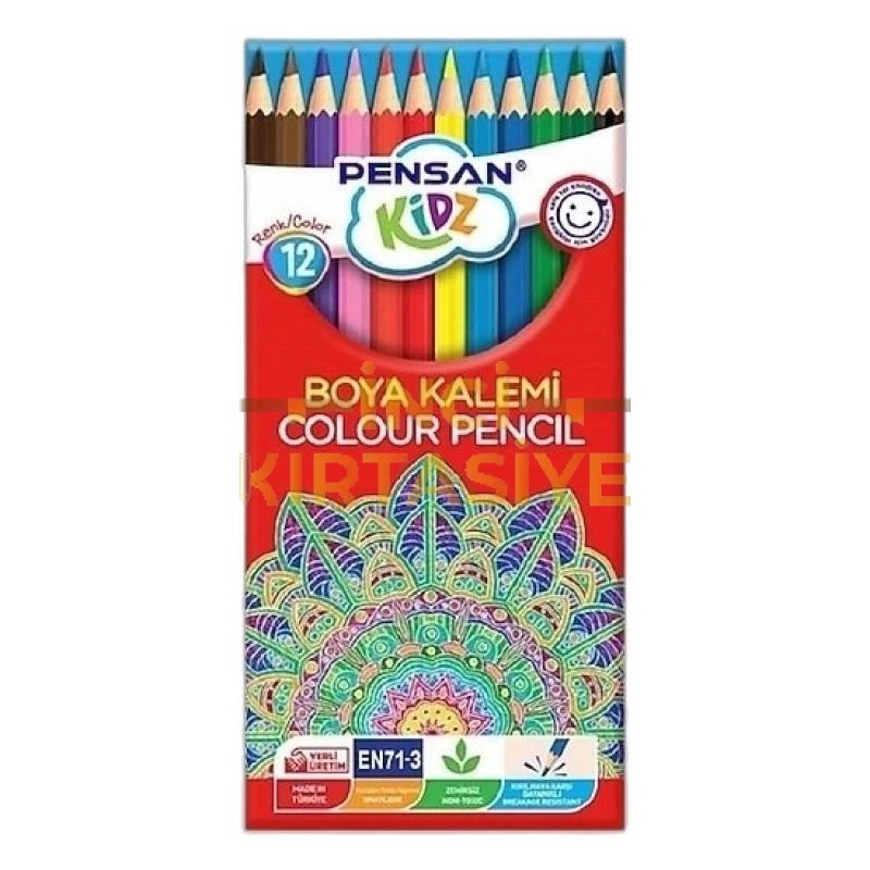 PENSAN KİDZ 12 RENK TÜP KURUBOYA