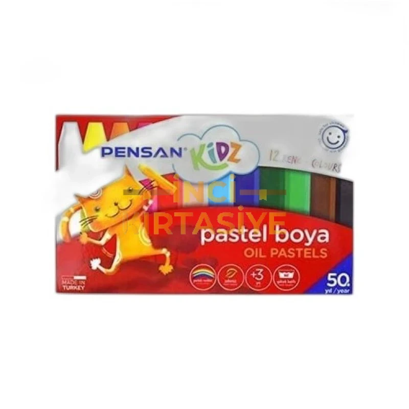 PENSAN KİDZ 12 RENK PASTELİ BOYA