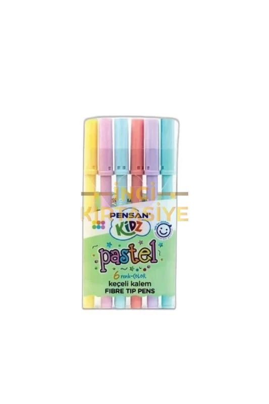 PENSAN KİDZ PASTEL 6 RENK KEÇELİ KALEM