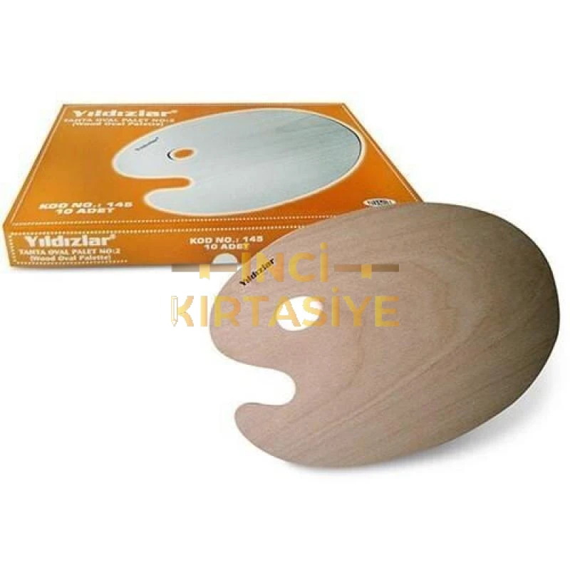 YILDIZLAR TAHTA BÜYÜK OVAL PALET