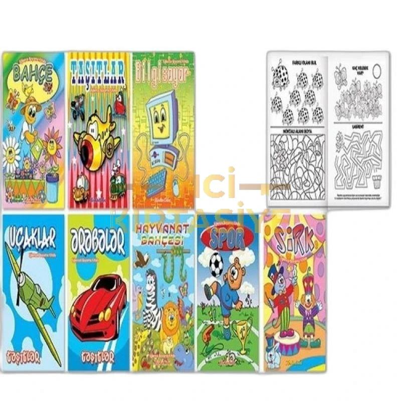 K.COLOR 20*28 8 YP.EĞLENCE BOYAMA KİTABI KARIŞIK