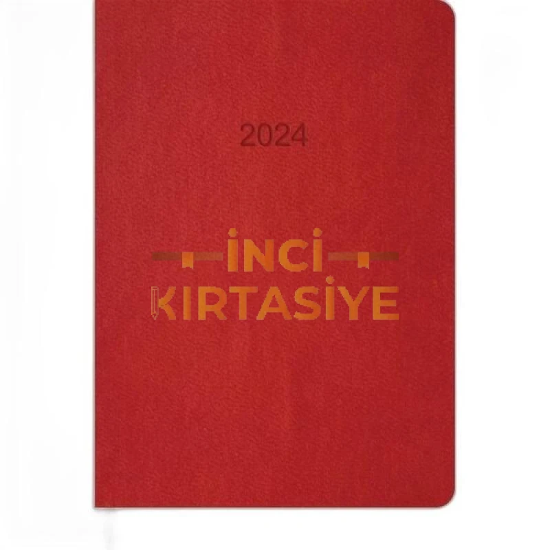KESKİN 16X24 168 YAP.TERMO SERT KAPAK 2024 AJANDA KIRMIZI